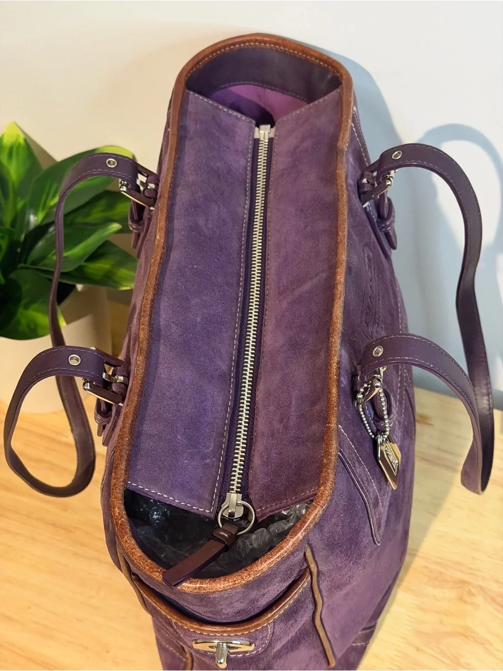 Coach spacious plum